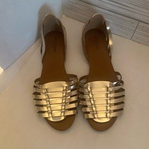 Gold Slipper Sandals